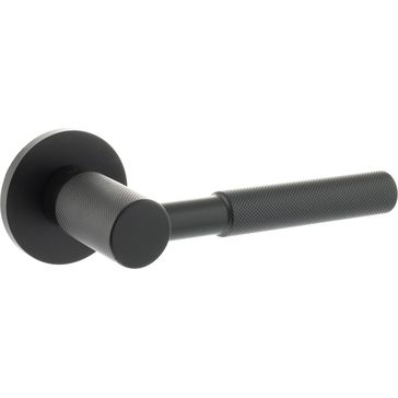 Millhouse Brass Mason Lever Door Handle on Slimline Round Rose (Pair)