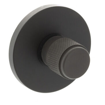 Millhouse Brass Knurled WC Turn and Release on 5mm Slimline Round Rose