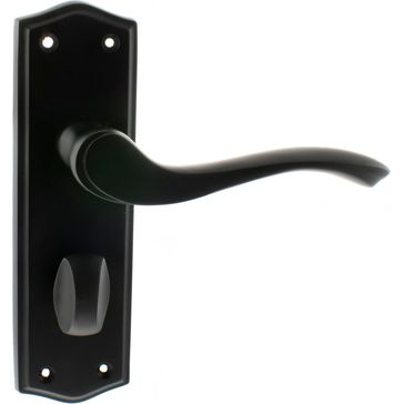 Old English Warwick WC Lever Door Handle on Backplate (Pair)
