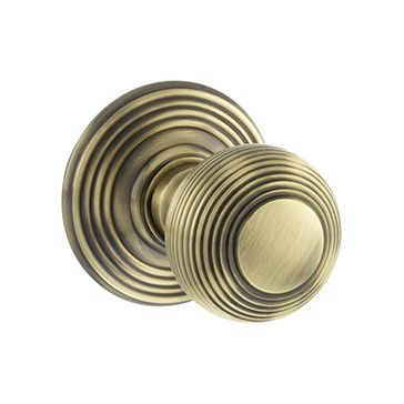 Old English Ripon Solid Brass Reeded Mortice Knob (Pair) alternative