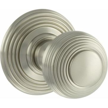 Old English Ripon Solid Brass Reeded Mortice Knob (Pair)