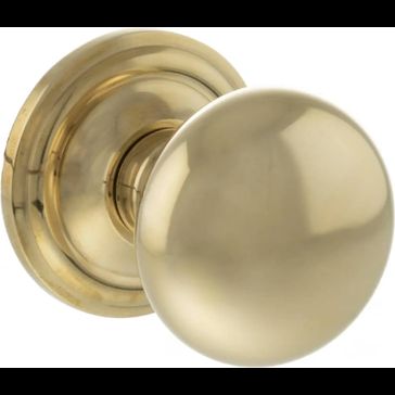 Old English Harrogate Solid Brass Mortice Knob (Pair)