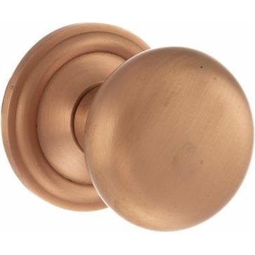 Old English Harrogate Solid Brass Mortice Knob (Pair)