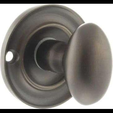 Old English Solid Brass Oval WC Turn &amp; Release