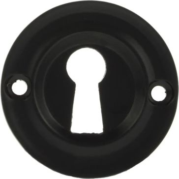 Old English Solid Brass Open Key Hole Escutcheon (Pair)