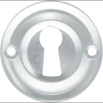 Old English Solid Brass Open Key Hole Escutcheon (Pair)