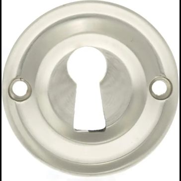 Old English Solid Brass Open Key Hole Escutcheon (Pair)