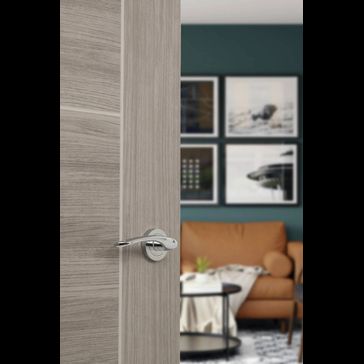 STATUS Arizona Lever Door Handle on Round Rose (Pair) alternative