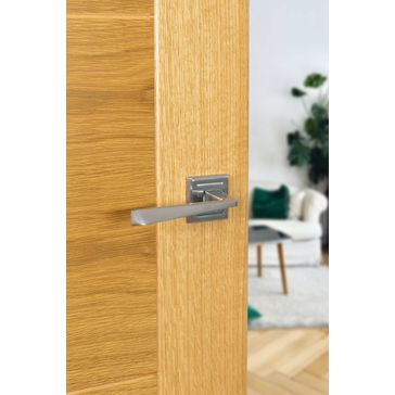 STATUS California Lever Door Handle on Square Rose (Pair) alternative