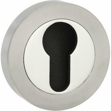 STATUS Euro Escutcheon on Round Rose (Pair)