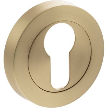 STATUS Euro Escutcheon on Round Rose (Pair)