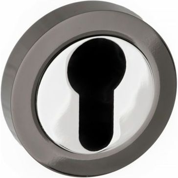 STATUS Euro Escutcheon on Round Rose (Pair)