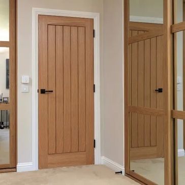 JB Kind Thames Pre-Finished Oak Internal Door alternative