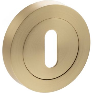 STATUS Key Escutcheon on Round Rose (Pair)