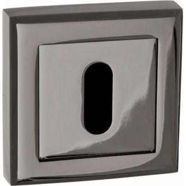 STATUS Key Escutcheon on Square Rose (Pair)