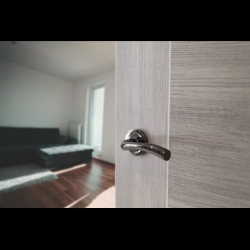 STATUS Texas Lever Door Handle on Round Rose (Pair) alternative