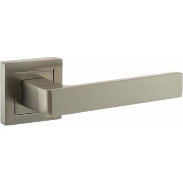 STATUS Montana Lever Door Handle on Square Rose (Pair)