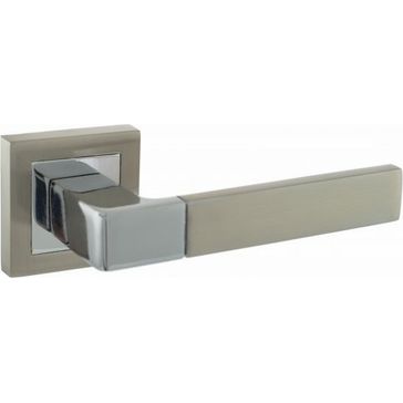 STATUS Montana Lever Door Handle on Square Rose (Pair)