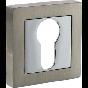 STATUS Euro Escutcheon on S4 Square Rose (Pair)