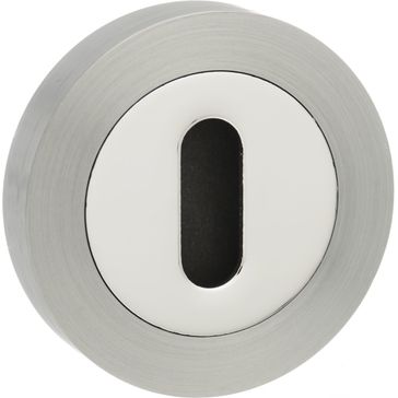 Senza Pari Key Escutcheon on Round Rose (Pair)