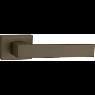 Tupai Rapido RetaLine Rillo Lever Door Handle on Long Rose (Pair)