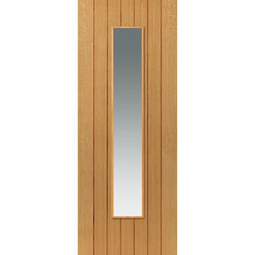 JB Kind Cherwell Pre-Finished Glazed Cottage Style Oak Internal Door