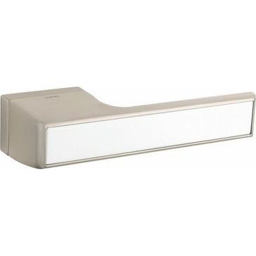 Tupai Rapido VersaLine Tobar Lever Door Handle with White Decorative Plate (Pair)