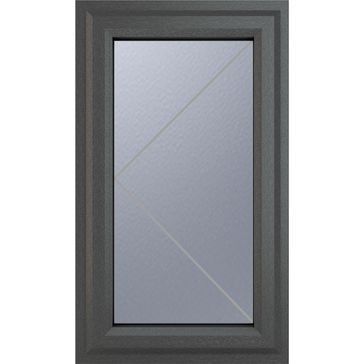 Crystal Left Hand Side Hung uPVC Casement Double Glazed Window - Grey alternative