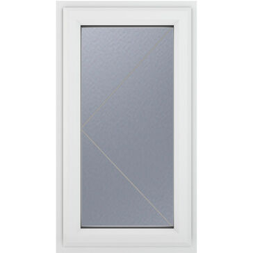 Crystal Right Hand Side Hung uPVC Casement Double Glazed Window - White