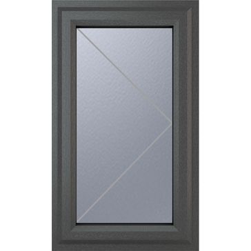 Crystal Right Hand Side Hung uPVC Casement Double Glazed Window - Grey alternative