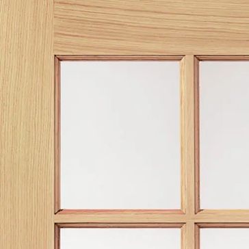 JB Kind Thames Unfinished Oak 6 Light Glazed Internal Door alternative