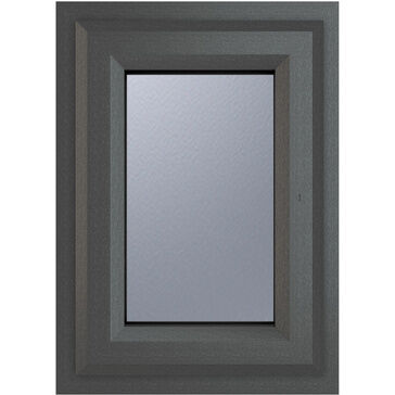Crystal Top Opening A Rated uPVC Casement Window - Grey