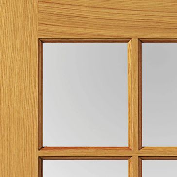 JB Kind Thames Pre-Finished Oak 6 Light Glazed Internal Door alternative