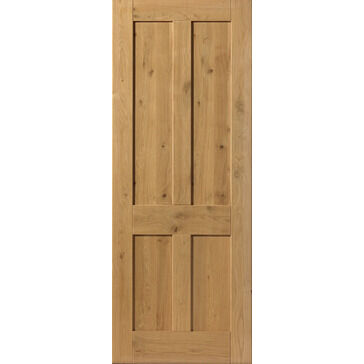 JB Kind Pre-Finished Rustic Oak 4 Panel Door