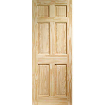 XL Joinery Colonial 6 Panel Unfinished Pine Internal Door
