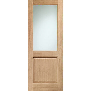 XL Joinery External Oak Dowelled Double Glazed 2XG Door with Clear Glass