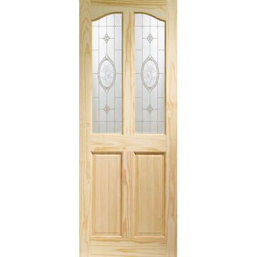 XL Joinery Internal Clear Pine Rio with Crystal Rose Glass Pine Finish