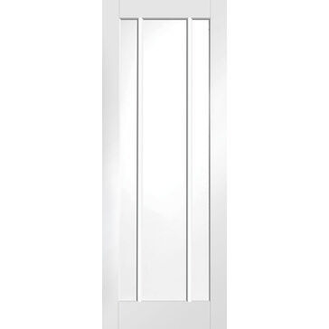 XL Joinery Internal White Primed Worcester Door with Clear Glass White Finish