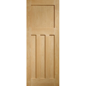 XL Joinery DX 4 Panel Unfinished Oak Internal Door