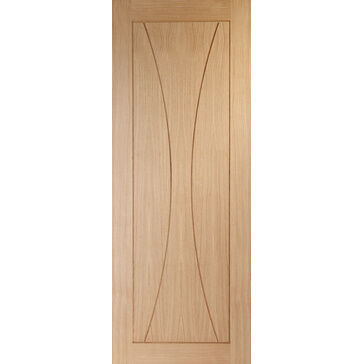 XL Joinery Verona Curved Groove Unfinished Oak Internal Door