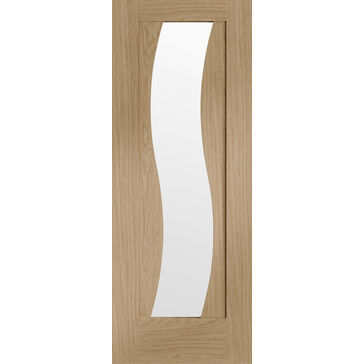 XL Joinery Florence Pre-Finished Oak Curved Glazed Internal Door