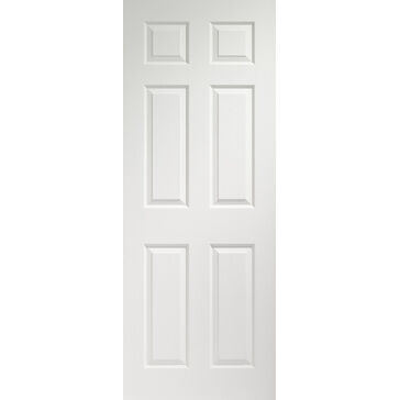 XL Joinery Colonist 6 Panel White Moulded Unfinished Internal Door