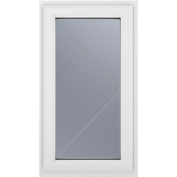 Crystal Right Hand Side Hung uPVC Casement Triple Glazed Window - White