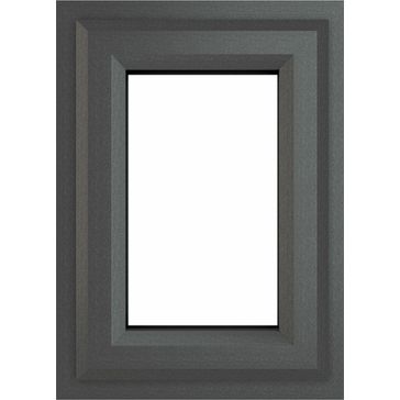 Crystal Modern uPVC Top-Hung Triple Glazed Casement Window - Grey