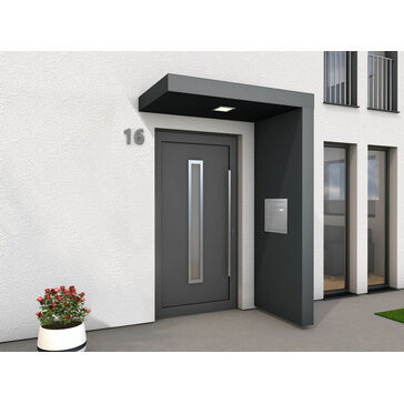 Alumasc Skyline BS150 Profile Aluminium Door Canopy - Anthracite Grey