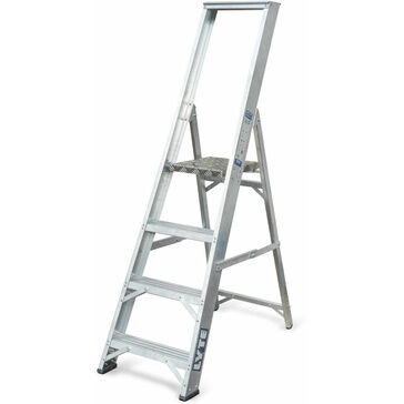 Lyte EN131-2 Professional Platform Step Ladder With Tool Tray (Handrails Both Sides)