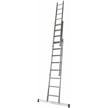 Aluminium Dmax Triple Extension Ladder with Stabiliser Bar