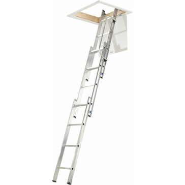 Werner Aluminium Loft Ladder With Handrail