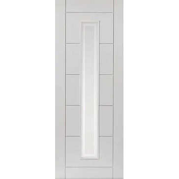 JB Kind 1 Light Barbican White Primed Glazed Internal Door