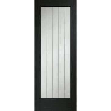 XL Joinery Oak Suffolk P10 Fire Door (Clear Etched Glass)